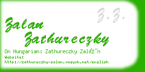 zalan zathureczky business card